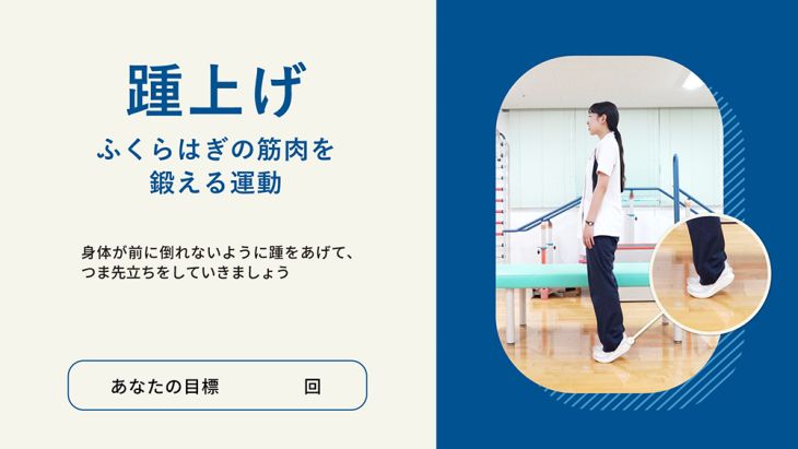 踵上げ（動画）